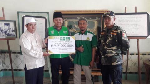 Ansor Galang Dana di Perempatan Jalan untuk Korban Lombok