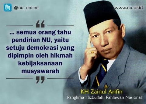 Tokoh NU KH Zainul Arifin dan Kemerdekaan Indonesia