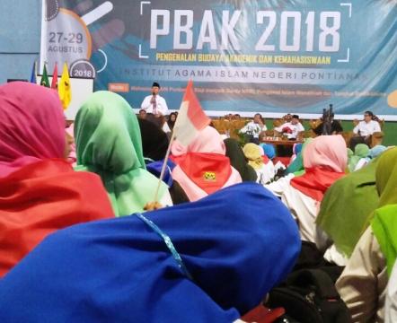 Syubbanul Wathan Bergema di Pengenalan Kampus IAIN Pontianak