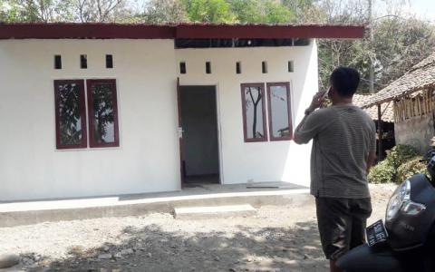 Ansor Tegal Rampungkan Bedah Rumah 4 Janda Lansia