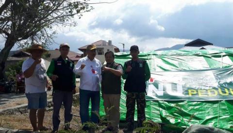 NU Dirikan Tenda Pengungsian di 5 Titik Terdampak Gempa Sulteng