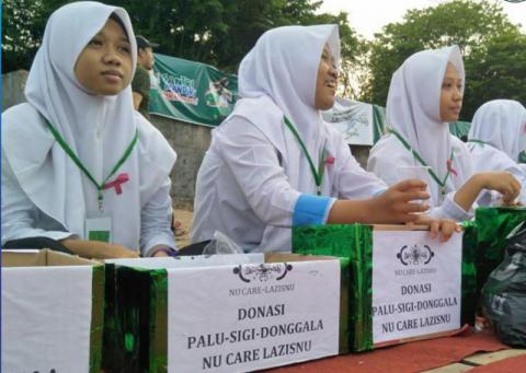 Peserta Apel Akbar Solo Galang Donasi untuk Korban di Sulteng