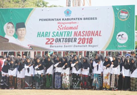 Hari Santri, Bupati Brebes Ajak Suarakan Pesan Damai