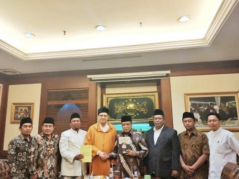 Mantan Rektor Universitas Qurowiyin Maroko Kunjungi PBNU