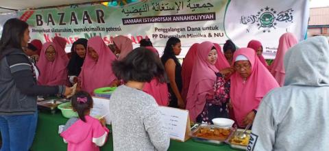 Serunya Bazar Kuliner Nusantara Jamaah Istighotsah di Mimika