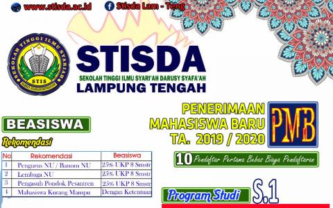 STIS Darusy Syafa&#039;ah Lampung Sediakan Beasiswa Bagi Mahasiswa Baru