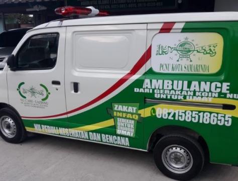 Tak Bergantung Pihak Lain, Nahdliyin Kota Samarinda Beli Ambulans dari Koin NU