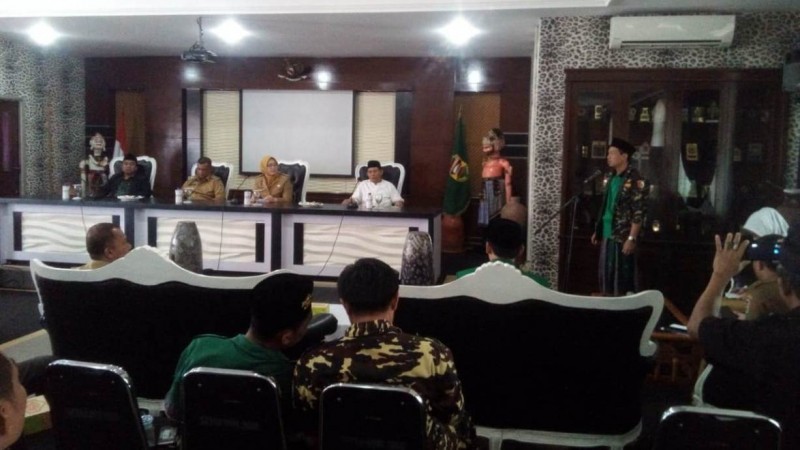 Kasus Pengibaran Bendera HTI, Ansor dan PCNU Temui Bupati Purwakarta