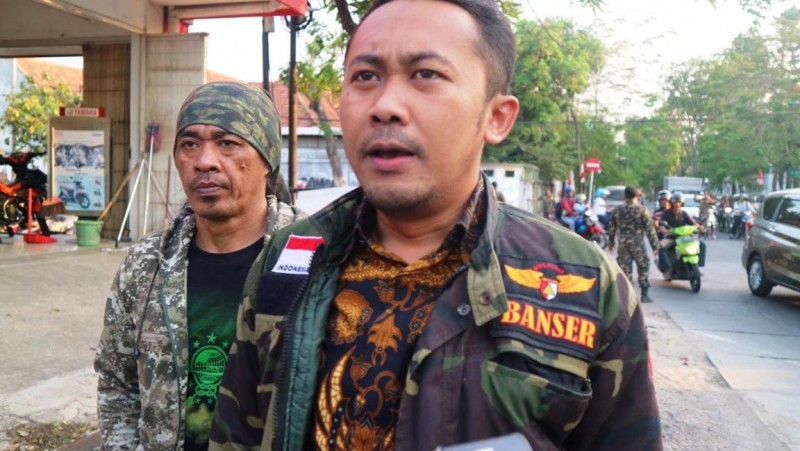 Puluhan Anggota Banser Jaga Asrama Papua di Surabaya