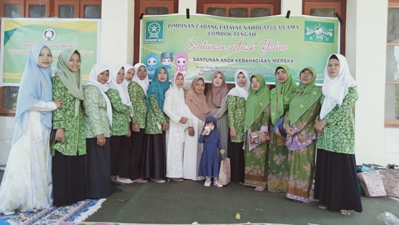 Fatayat NU Lombok Tengah Santuni 306 Anak Yatim di Hari Asyura’