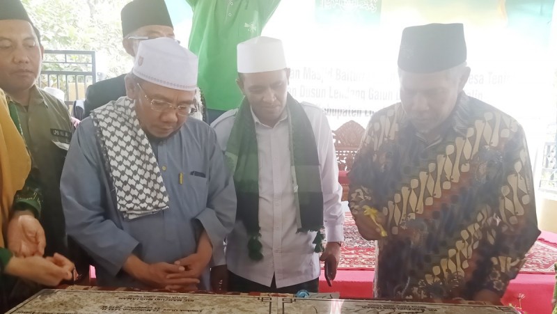 Ketua NU Jatim Resmikan Masjid Bantuan NU Peduli di Lombok Utara