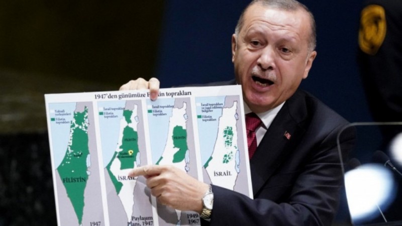 Turki Pertanyakan Peta Israel di Sidang PBB