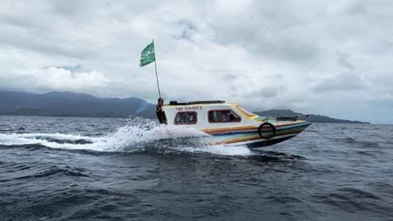 Arungi Lautan, NU Salurkan Bantuan ke Pulau Haruku di Maluku Tengah