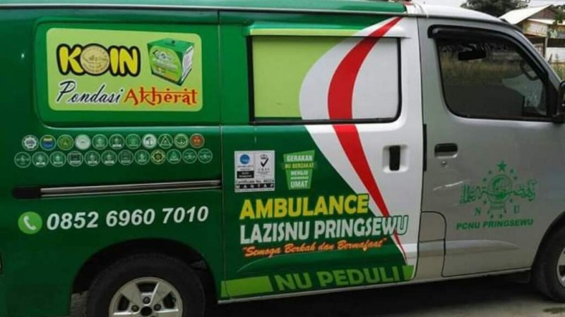 LAZISNU Pringsewu Topang Gerak Basada dengan Ambulans