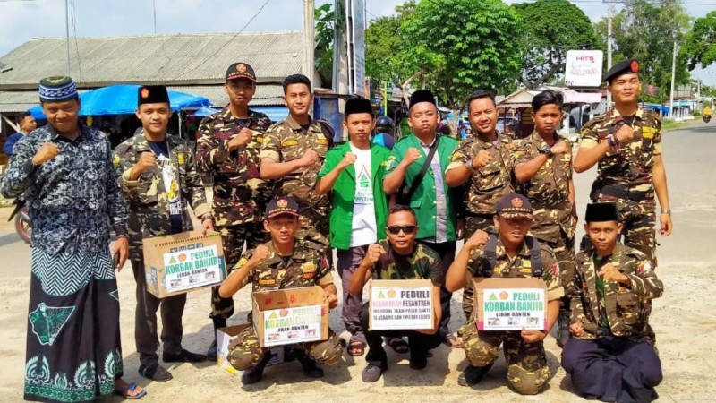 Ansor dan Banser di Lampung Timur Galang Dana Sejumlah Musibah