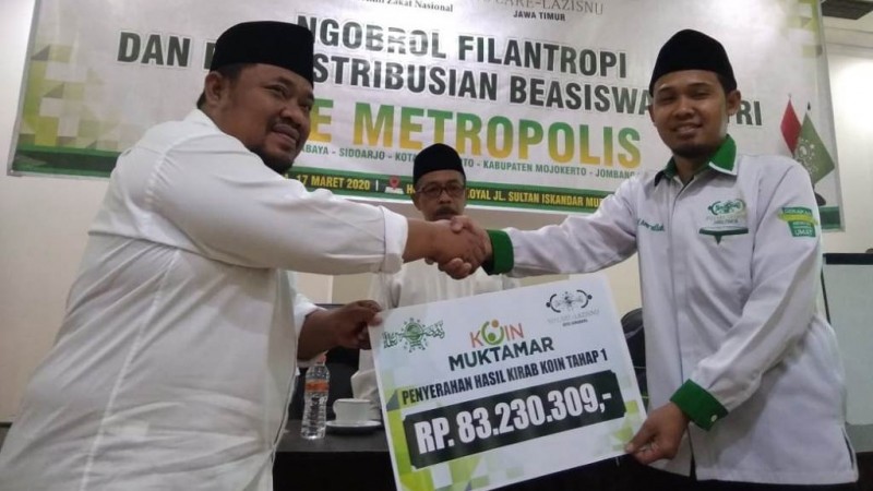 Hasil Penggalangan Koin Muktamar di Kota Surabaya Capai 83 Juta Lebih