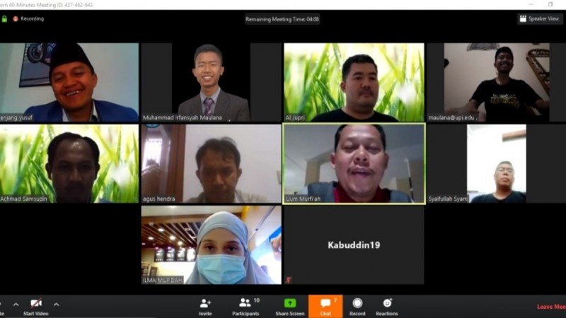 Rapat Daring LPTNU Kota Bandung Persiapkan Penulisan Karya Ilmiah