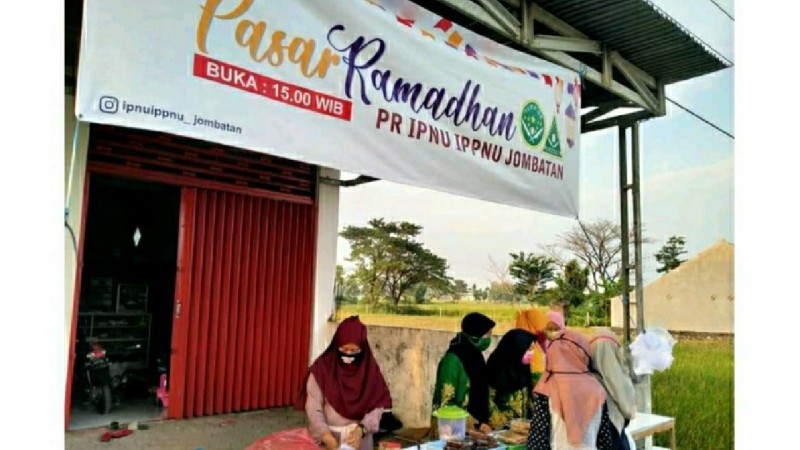 Pasar Ramadhan, Cara Pelajar NU di Jombang Tambah Kas Organisasi