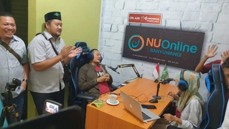 NU Banyuwangi  Selangkah Maju, Buat Studio dengan Fasilitas Podcast