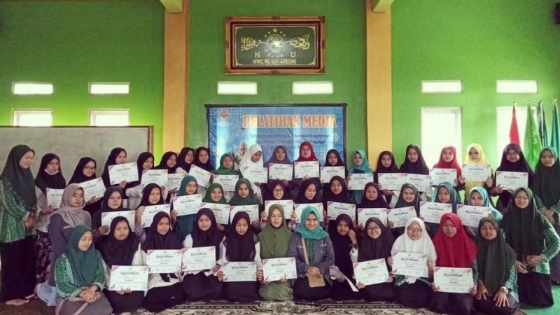 Pelajar NU Kecamatan Sukaresmi Garut Adakan Pelatihan Media