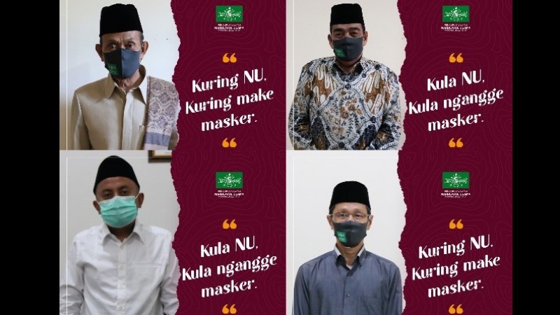 PWNU Jabar Kampanyekan Pemakaian Masker