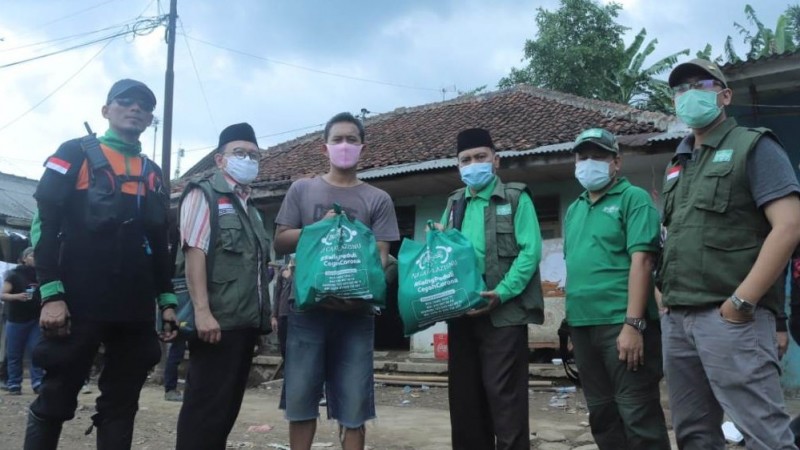 NU Peduli Salurkan Ratusan Logistik ke Warga Terdampak Banjir Sukabumi