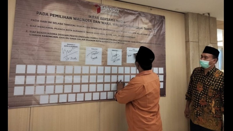 Bawaslu Kota Surabaya Gandeng Media Mewujudkan Pilkada Damai