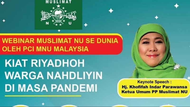 Hadapi Pandemi, Muslimat NU Malaysia Ajak Umat Lakukan Riyadlah