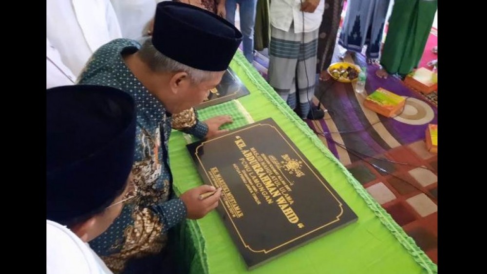 Kh Marzuki Mustamar Resmikan Masjid Raya Nu Lamongan Nu Online Jatim