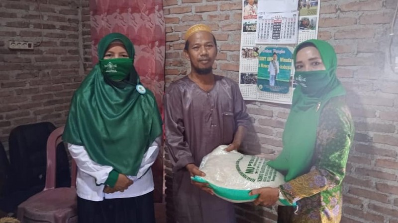 Bagi Paket Beras sampai Takjil Gratis Warnai Ramadhan NU Pringsewu