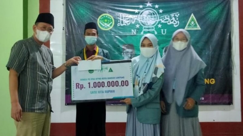 Pelajar NU Bandar Lampung Salurkan Bantuan ke Panti Asuhan