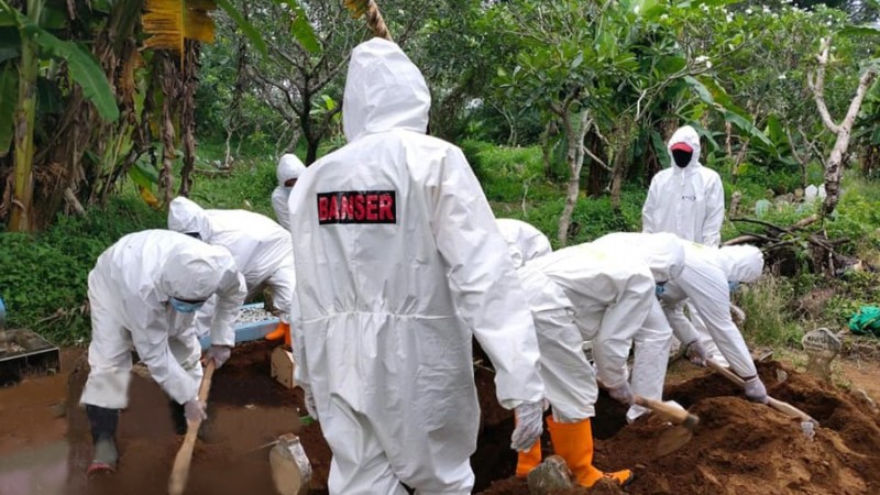 Banser Pekalongan Jadi Relawan Pemakaman Jenazah Pandemi Covid-19 