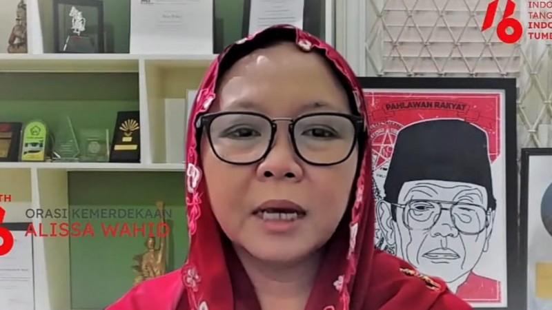 Sampaikan Orasi Kemerdekaan, Alissa Wahid Singgung Baliho Elite Politik
