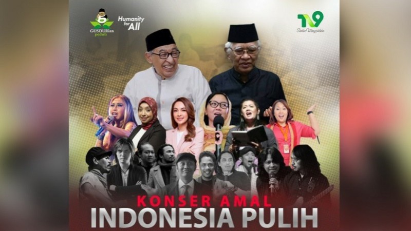 Peringati Harlah Gus Dur, Gusdurian Peduli Gelar Konser Amal ‘Indonesia Pulih’