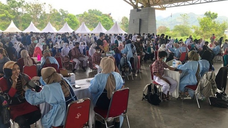 LKNU Kabupaten Bandung Gelar Vaksinasi Massal di Hari Santri