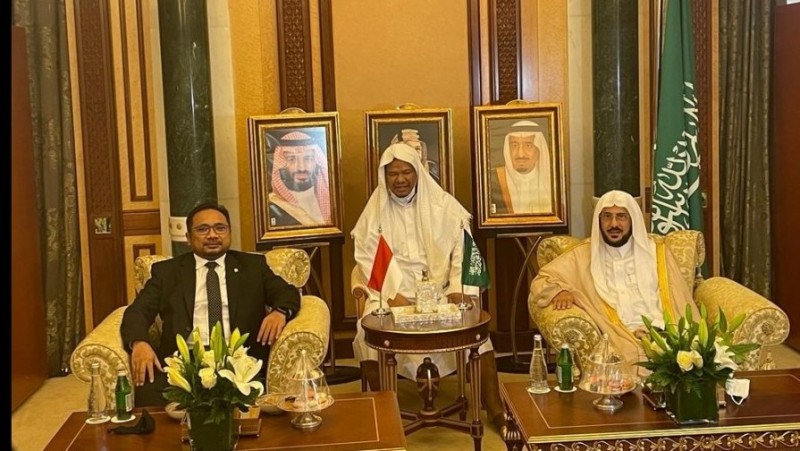 Bersama Menteri Urusan Islam, Dakwah, dan Penyuluhan Arab Saudi, Menag Bahas Promosi Moderasi Beragama