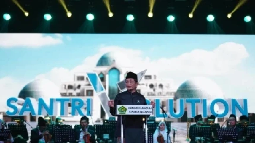 Di Santrivolution, Menag Tekankan Pesantren Tidak Terpisah dengan Seni