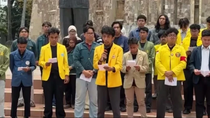 Dua Tahun Pemerintahan Prabowo-Gibran, Mahasiswa Sampaikan Lima Tuntutan dari Bencana hingga Ekonomi