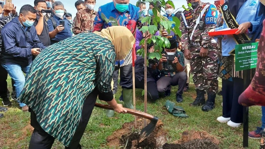 Tingkatkan Produksi Oksigen, PBNU Tanam 5000 Pohon di Palembang