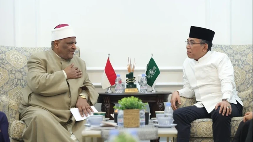 Kunjungi PBNU, Ketum Alumni Al-Azhar ​​​​​Bahas Penguatan Budaya Damai