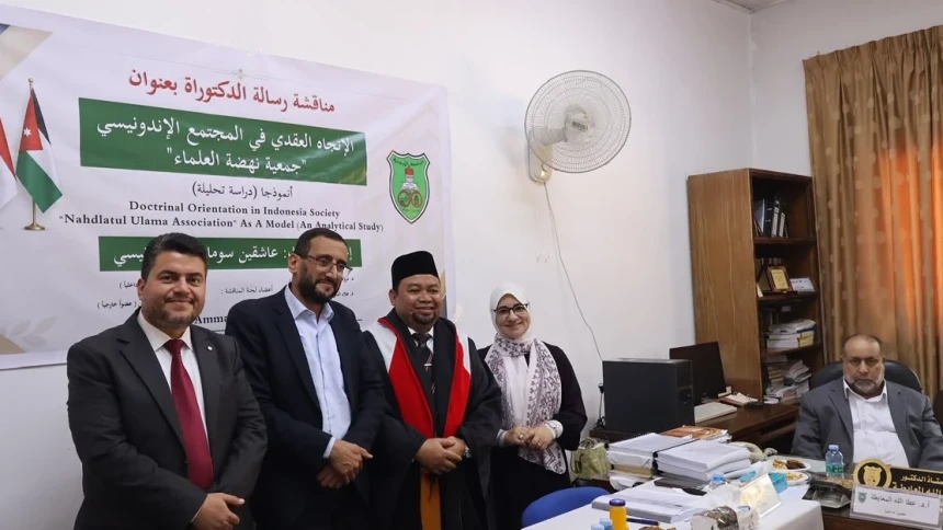 Disertasi tentang Orientasi Doktrinal NU Antar Asikin Sumarto Raih Doktor di University of Jordan