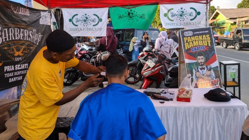 Booth NU Care-LAZISNU Jadi Magnet Peserta Munas-Konbes NU 2026 di Ploso Kediri