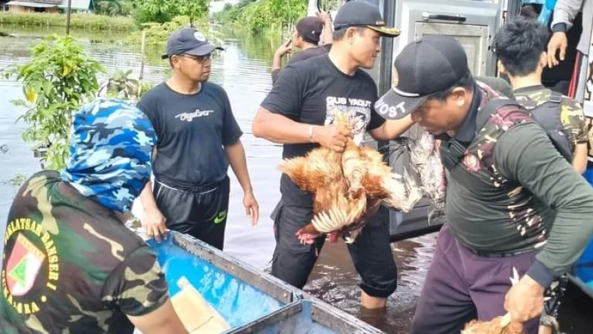 Banjir Kepung Pangkalan Bun Kalimantan Tengah, PCNU Siapkan Pengungsian