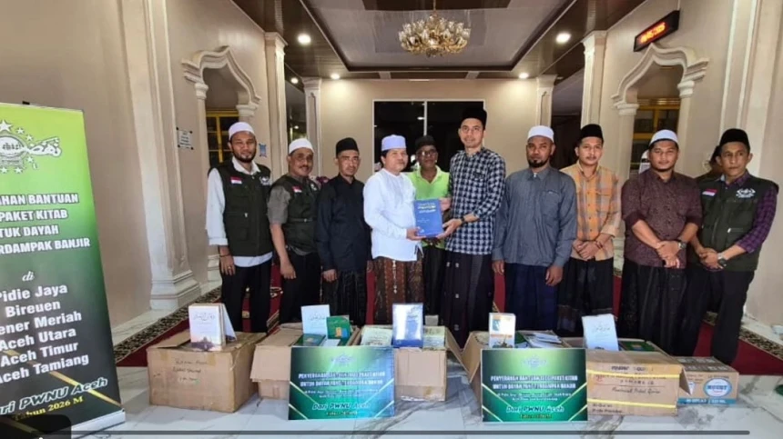 LAZISNU PWNU Aceh Buka Donasi Kitab untuk Dayah Korban Banjir
