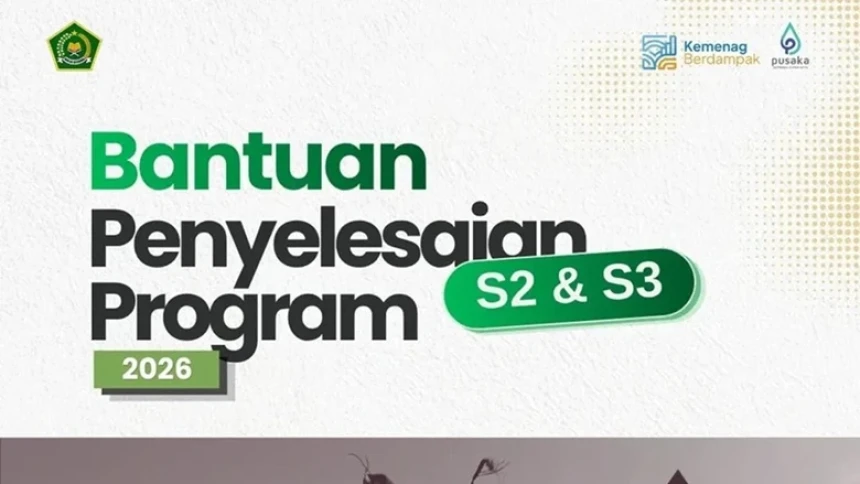 Kemenag Buka Bantuan Penyelesaian Studi S2-S3, Besaran hingga 25 Juta
