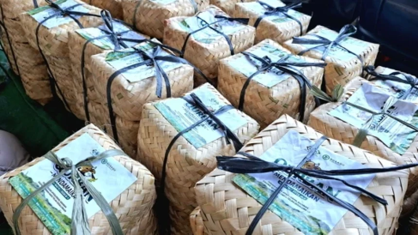 LAZISNU Terus Dorong Kurban Ramah Lingkungan dengan Besek dan Daun