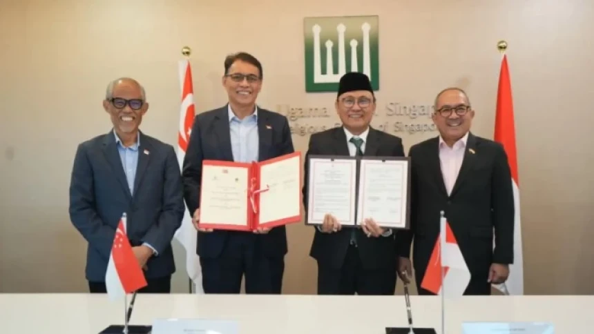 BPJPH dan Majelis Agama Islam Singapura Teken MoU Jaminan Produk Halal