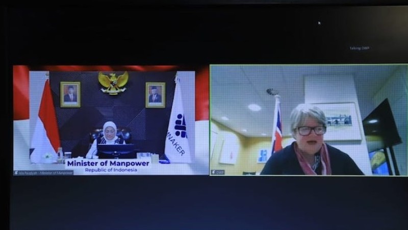 Indonesia dan Inggris Bahas Kerja Sama Bilateral Bidang Ketenagakerjaan