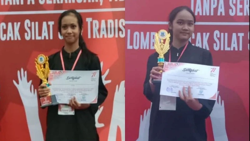 Dua Kader Ippnu Sukaresmi Raih Juara Pencak Silat Kabupaten Garut Nu