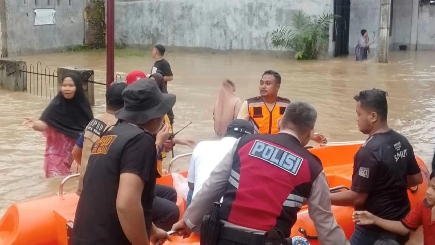 Banjir Rendam Lima Kelurahan di Binjai, 4.554 Jiwa Terdampak